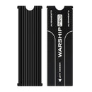 2 Pieces Aluminum Heatsink Black PCIe NVMe M.2 2280 SSD Silicone Thermal Pad