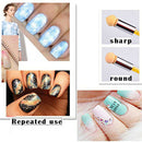 Nail Art Brush, Dual Tipped Ombre Nail Art Sponge Brush for DIY Gradient Bl O6B6