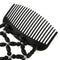 2 Pack Elastic Double Clips Hair Comb  Wooden Beads Stretching