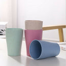 4pcs Durable Wheat Straw Cups Toothbrush Cup for Water Coffee Milk Juice Tea
