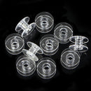 30x Empty Plastic Bobbins for Sewing Machines Janome Brother Elna Singer bobbin