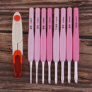 8Pcs Soft Grip Crochet Hook Set with Case and Scissor for Adults 2.5mm-6.0mm