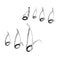 14pcs Stainless Steel Fishing Rod Double Leg Guides Tip Repair Kit Eye Rings