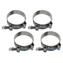 4x 95-103MM Stainless Steel T- Clamps Turbo Intake Silicone Hose Pipe Clamps