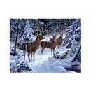5D Diamond Painting By Number Kits Winter Snow & Deer Rhinestone Pictures