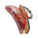 Tinsel Detail Plastic Hair Claw Clamp for Ladies G5T1