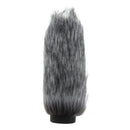 Black Gray Interview Microphone Windscreen Furry Mic Cover 9.45inch