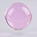 50mm Pink Crystal Ball Decorative Ball Art Decor Photography Prop No Stand