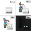 DIY Owl Diamond Painting Luminous Switch Stickers Bedroom Home Wall Decals