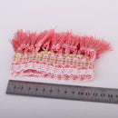 Pink Tassel Fringe Trim Upholstery Fringing Clothes Bedding Sewing Accessory