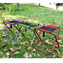 Portable Folding Stool Chair for Outdoor Camping Fishing Beach red