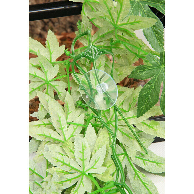 2x Bendable Reptiles Green Jungle Climber Vines Terrarium Habitat Ornament