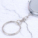 Personalised Folding Mirror Key Ring Keychain Portable Compact  CosmetE Gw