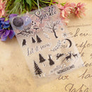 Xmas Tree elk Sparkle Silicone Stamp Seal Scrapbooking Photo Album Decorati Gw