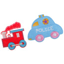 8pcs Novelty Car Train Applique Embroidered Sew Iron on Patches Badges Decor
