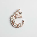 10 Enameled Butterfly&Flower Love Flatback Buttons DIY Wedding Embellishment