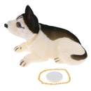 Husky Bobbing Head Dog, Bobble Head Car Dashboard Decorations Self Adhesive