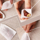 200Pcs Empty Teabags String Heat Seal Filter Paper Herbs Loose Tea Bags Teabag