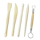 23pcs DIY Wood Handle Ceramics Modeling Clay Sculpting Pottery Carving Tool