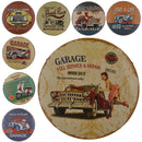Garage Metal Tin Sign Poster Plaques Race Cars Auto Racing Motel Garage