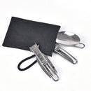 3 pcs 1 set Portable Outdoor Camping Foldable Cutlery Set Spoon Fork Kni_