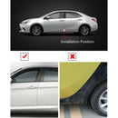 2PCS Car Door Corner Cover Silicone Mouldings Crash Protection Protector Black~