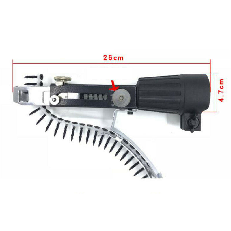 1 Set Nail Gun Adapter Automatic Screw Spike Chain Drill Woodworking Tool