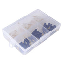 120pcs/set Black/White Fishing Gear Rotating Silicone Fishing Floating Float