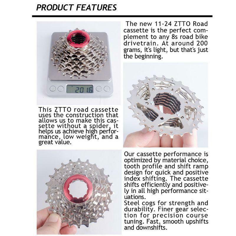 8 Speed Cassette 11-25T MTB Mountain Bicycle Freewheel  Bike Cassette Sprocke