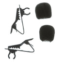 6m /19.68ft Dual-head Lavalier Microphone Professional Lapel Collar Mic