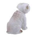 White Light Gray Shaking Head Nodding Bulldog Dog Decoration for Car