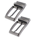 2pcs Reversible Belt Pin Buckle Single Prong Rectangle Buckle Replacement
