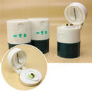 Portable 4 Layer Pill Crusher Grinder Splitter Divider Cutter Storage Box Tablet