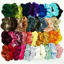 12Pcs/Pack Hair Scrunchies Velvet Elastics Hair Ties Bands Ties Ropes