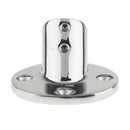 Stainless Steel Boat Hand Rail 45 Degree Round Base Fitting for 7/8" Tube