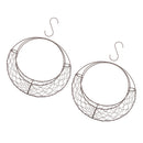 Moon Shaped Metal Wire Wreath Frame Form Hanger Pack of 2, 28cm(11inch)