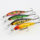 Lot 4pcs Plastic Minnow Fishing Lure Sinking Rattle Fishing 3.9g/7cm/2.76