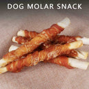 110g Chicken Wrapped Jerky Beef Twists Chews Snacks Rawhide Pet Supplies I5L8