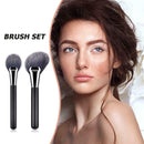 10x Makeup Brushes Nylon Wool with Wooden Handle Eye Shadow Foundation Brush Kit