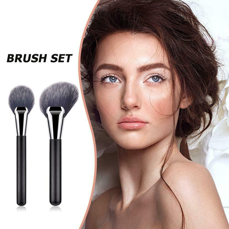 10x Makeup Brushes Nylon Wool with Wooden Handle Eye Shadow Foundation Brush Kit