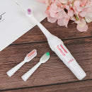 1 Set Electric Toothbrush With 2 Brush Heads Battery Operated Teeth Bru3C
