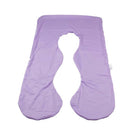 Pregnancy Pillow Case Replace Cover Fits 46"x26" U Shape Body Pillow Violet