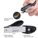 Nail Clipper with Catcher - Stainless Steel Curved Fingernail and Toenail C F1C4