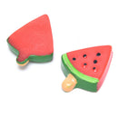 20Pcs Red Watermelon Decoration Crafts Beads Flatback Cabochon DIY Accessor BX