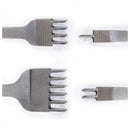 Set of 4 3mm Punching Tools for Leather Crafts 1 + 2 + 4 + 6 Tips Y8Y8