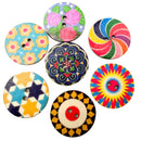 100pcs 25mm Round Wood Sewing Button DIY Clothing Bags Ornament Accessories