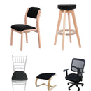 3 Pieces Elastic Chair Seat Cover Simple Easy to Put on for Chair Seat