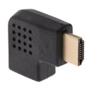 HDMI Left Angle Adapter Vertical Flat M/F Connector Low Profile Design
