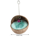 Bird Nest Hanging Natural Coconut Shell Birds House Hut Breeding Nesting Bi