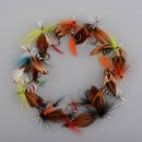12 Pcs/Wet Dry Trout .Flies Fly Fishing Bass Lure Hook Stream Tackle_Tool T4B9